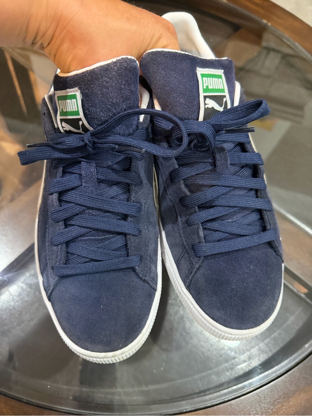 PUMA Suede Classic XXI Sneakers in the popular Peacoat/Puma White. Size 10.5 - Picture 8 of 8